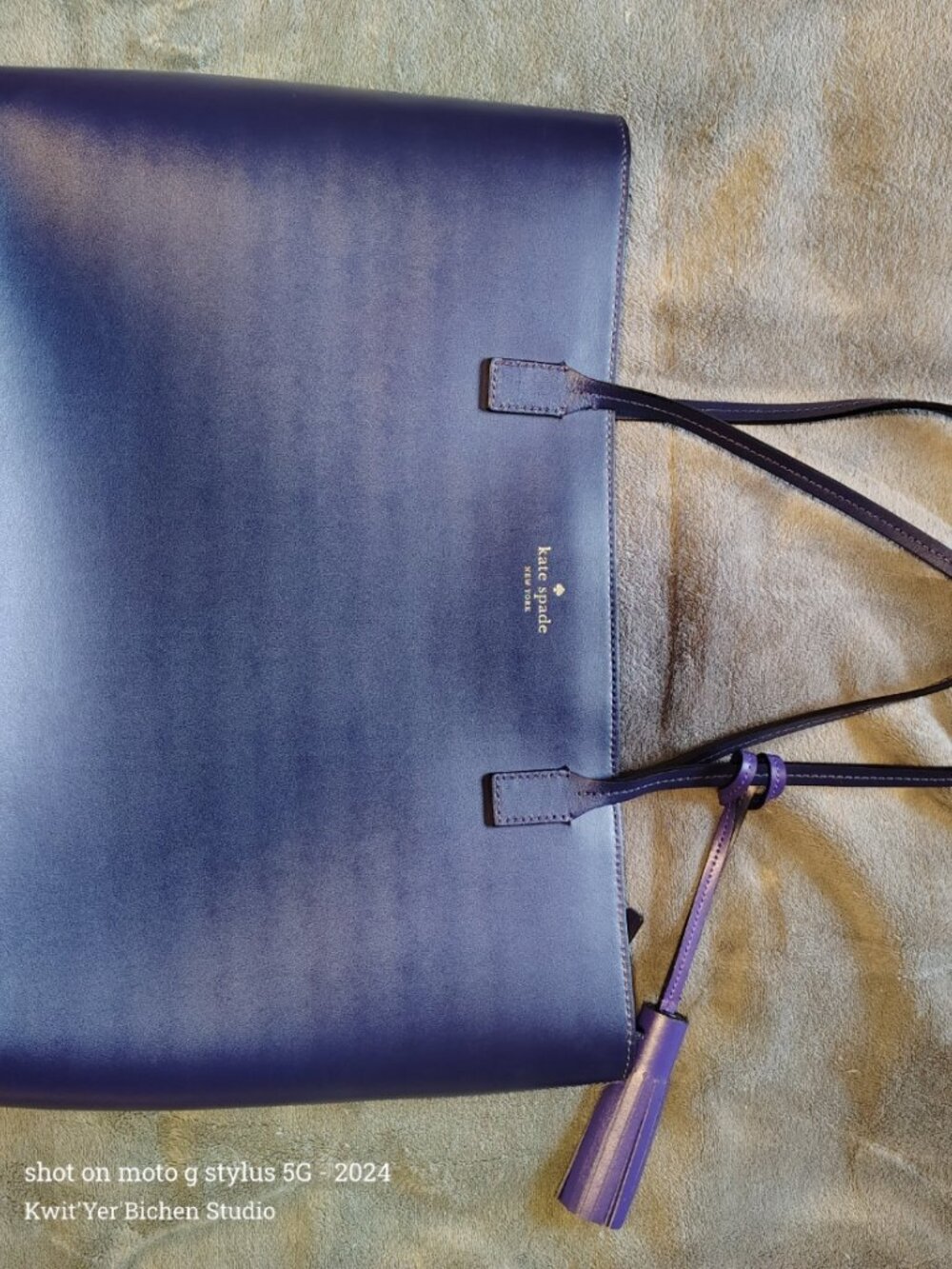 Kate Spade Leather Purse Blue